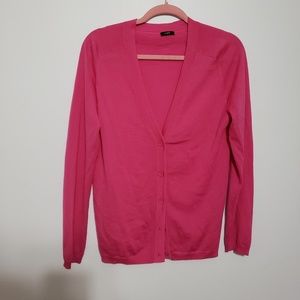 Jcrew bright pink cardigan